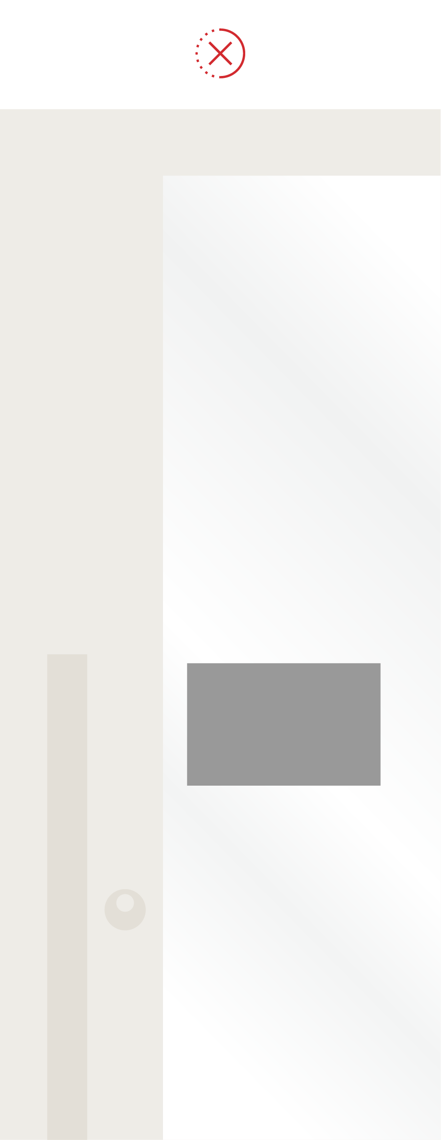 Image of non-compliant credential load Image of non-compliant merchant door