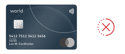 Image of a common mistake using the Mastercard brand Image of a common mistake using the Mastercard brand
