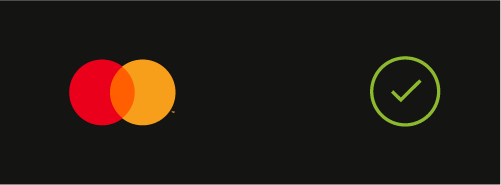Image of sufficient background contrast for the Mastercard logo Image of sufficient background contrast for the Mastercard logo