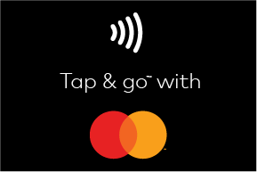 Mastercard Tap & Go™ decal horizontal
