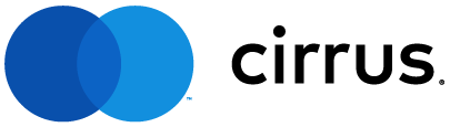 Horizontal Cirrus Brand Mark for use on white and light backgrounds